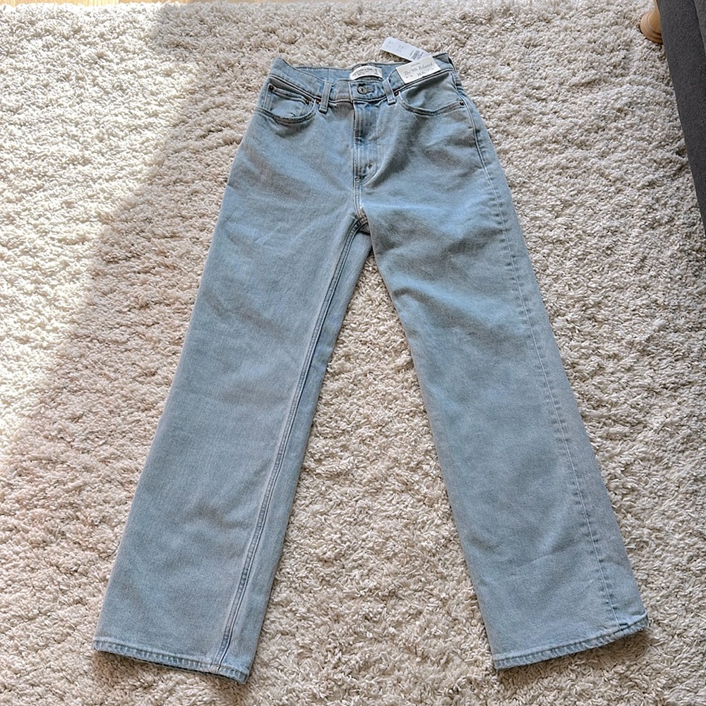 abercrombie 90s relaxed jeans sz25 short